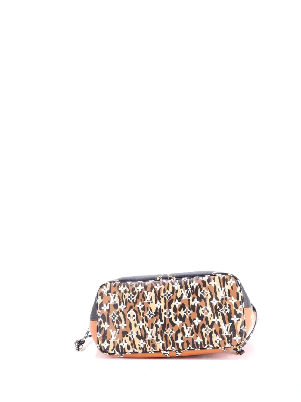 Louis Vuitton Black and Gold Leopard Monogram Neverfull Shoulder Tote
